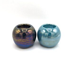 Ikea Set Of 2 Opalescent Candle Holders Tealight Holder Votive Tea Light Pearl